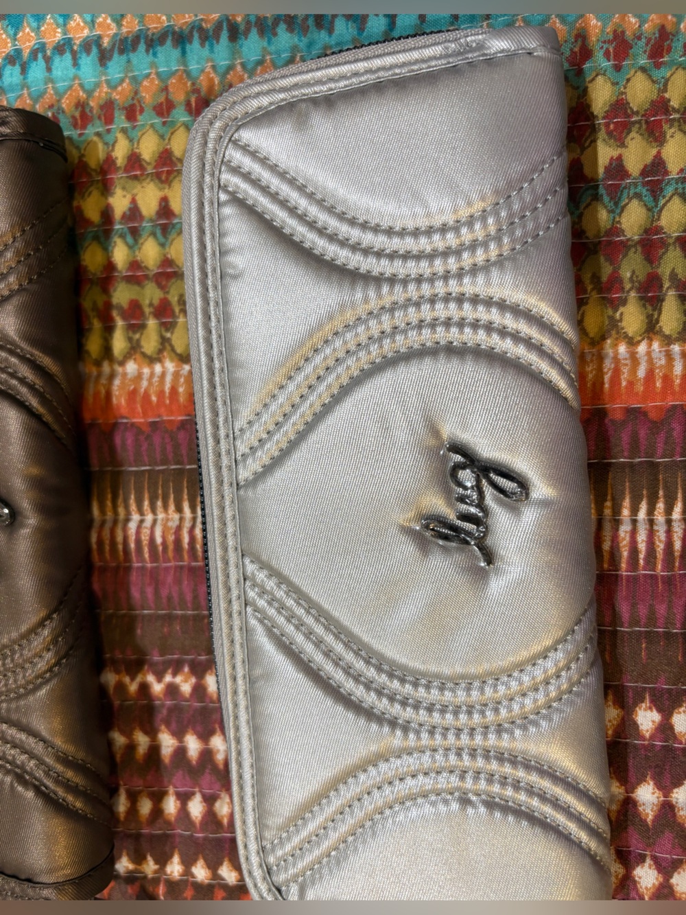 Lug Tendu Slim RFID Wallet. Metallic Silver. NWT - Picture 5 of 8